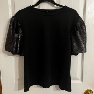 Women’s sequin sleeve top
